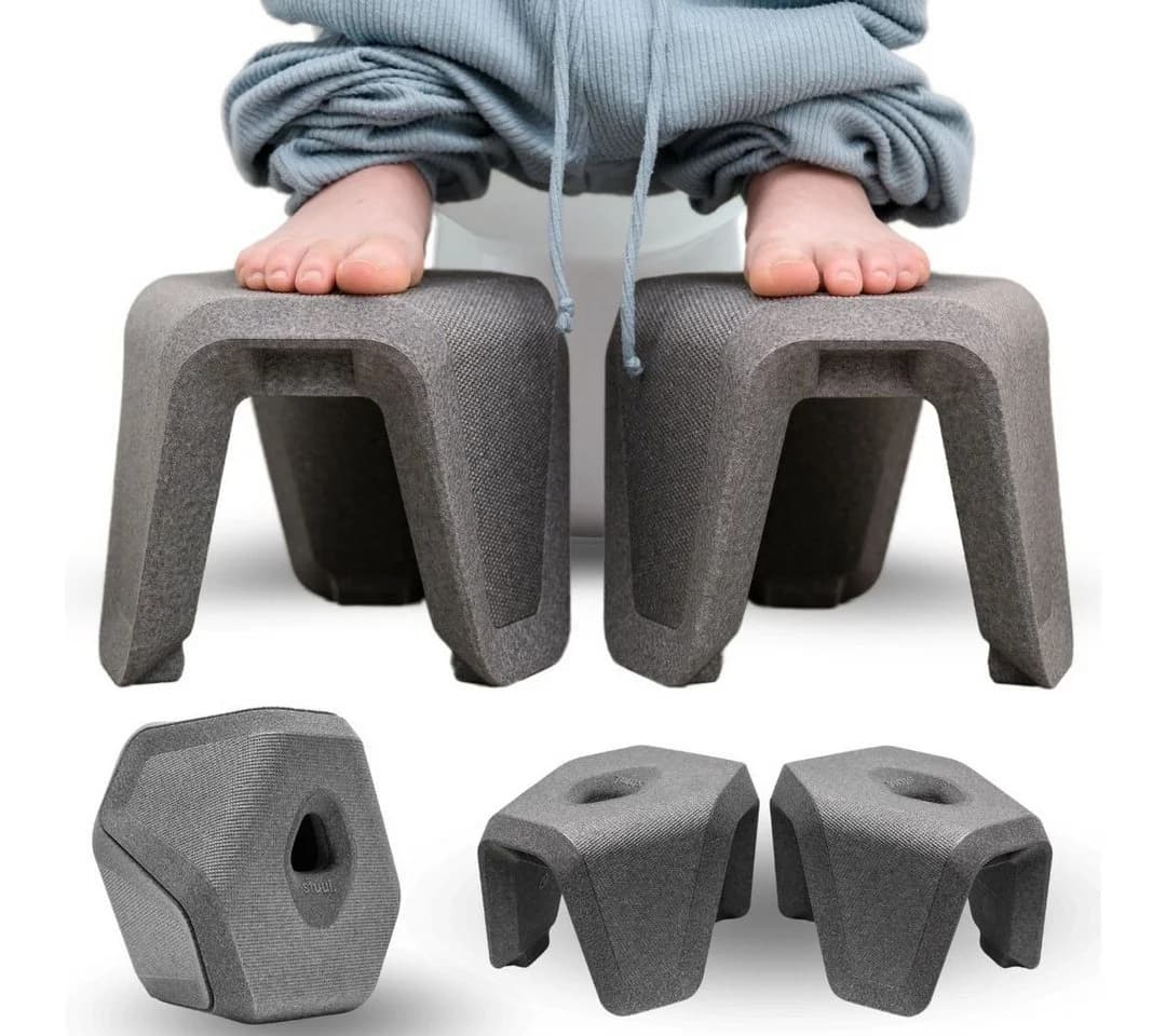 stuul® Toilettenhocker Grau EPP Ergonomisch Design - Bild 2