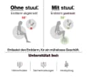 stuul® Toilettenhocker Grau EPP Ergonomisch Design Bild 5