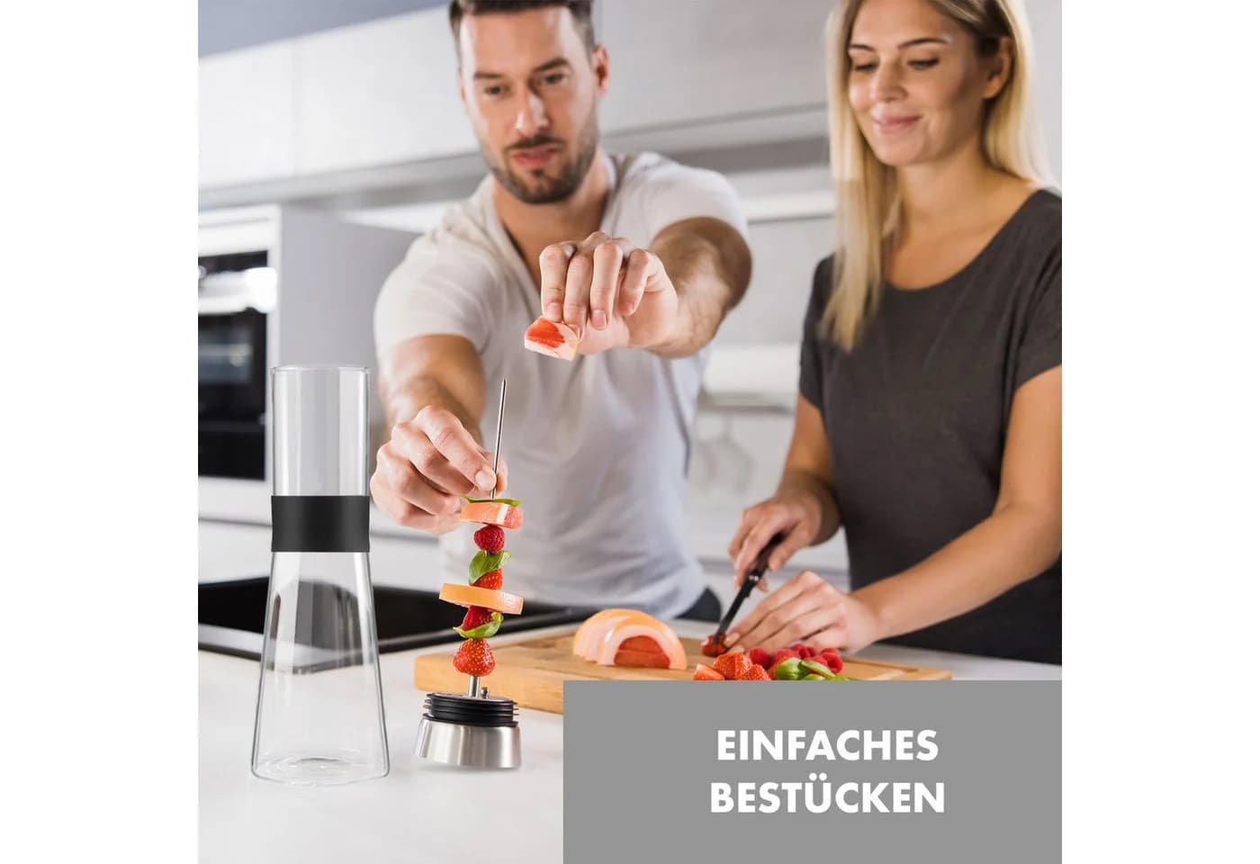 Klarstein Glaswerk Sile Teekanne Glas Edelstahl