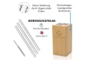 Klarstein Trinkhalme Glaswerk Salizzada 7er Set Glas & Holz Bild 5