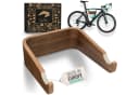 madeco FlyBike Fahrradwandhalterung Holz - Wandhalter für Fahrrad mit Wollfilz Bild 2