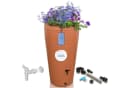 YourCasa Regentonne 230 Liter Decore Braun Kunststoff mit Wasserhahn Bild 2