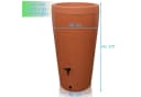 YourCasa Regentonne 230 Liter Decore Braun Kunststoff mit Wasserhahn Bild 4