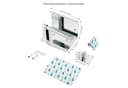 Dolvhin Toilettenpapierhalter Edelstahl ohne Bohren mit Ablage & 2 Haken Bild 5