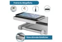 Dolvhin Toilettenpapierhalter Edelstahl mit Ablage ohne Bohren Bild 4