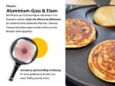 endusor Crêpepfanne Pancake Pfanne ⌀26cm (4 Mulden) Aluminiumguss Bild 5