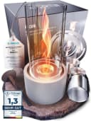 FIRELL Tischkamin CURL Ethanol Beton-grau mit Wirbelflamme Bild 2