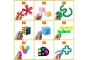 Coradoma Fidget Toys Set 27-tlg. Anti-Stress Lernspielzeug Braun Bild 1
