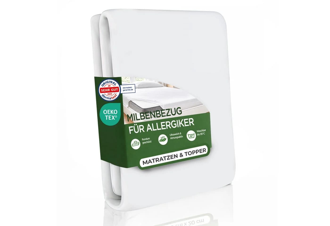 Welldora Milbenbezug Matratze Allergiker 360° Reißverschluss - Bild 2