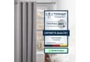 tinycurtains Türvorhang mit Stange silber 70-120 cm Thermo Vorhang Bild 3