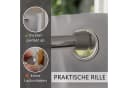 tinycurtains Türvorhang mit Stange silber 70-120 cm Thermo Vorhang Bild 5