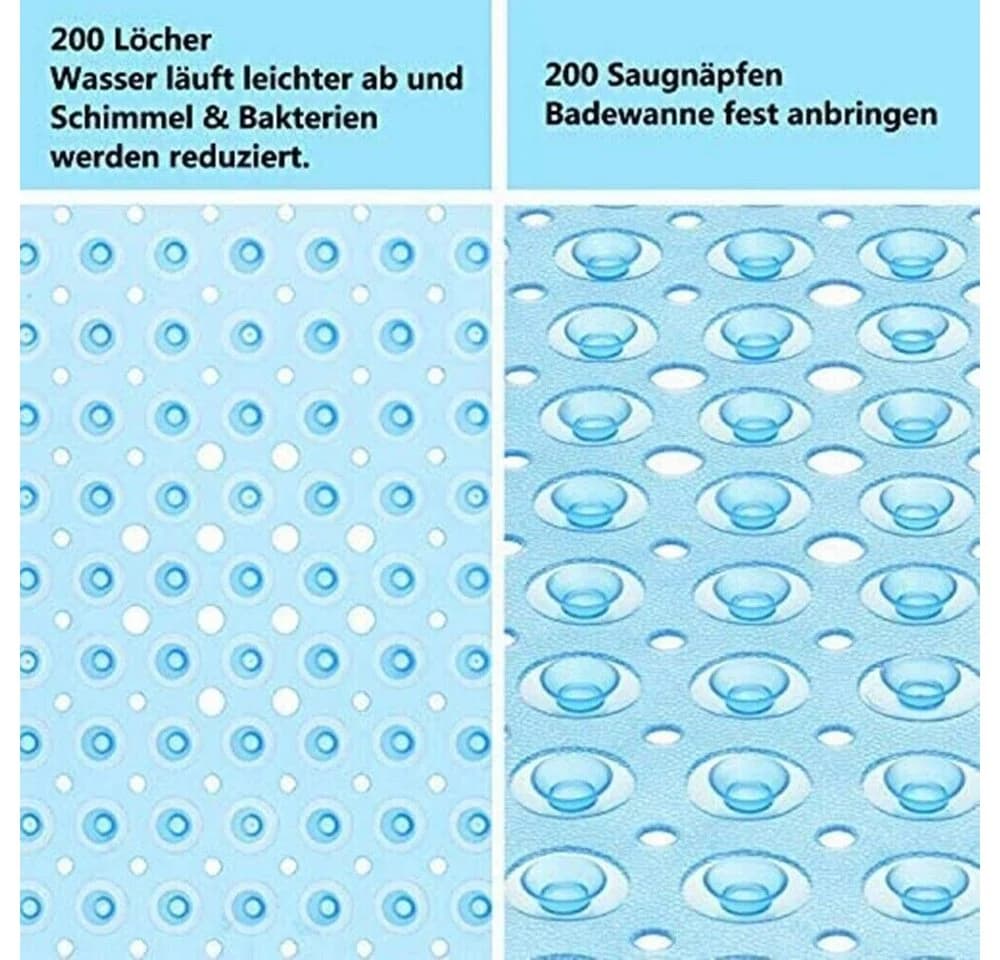 MAJESTICS Solution Badewannenmatte Rutschfest PVC 100x40cm - Bild 4