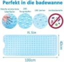 MAJESTICS Solution Badewannenmatte Rutschfest PVC 100x40cm Bild 5
