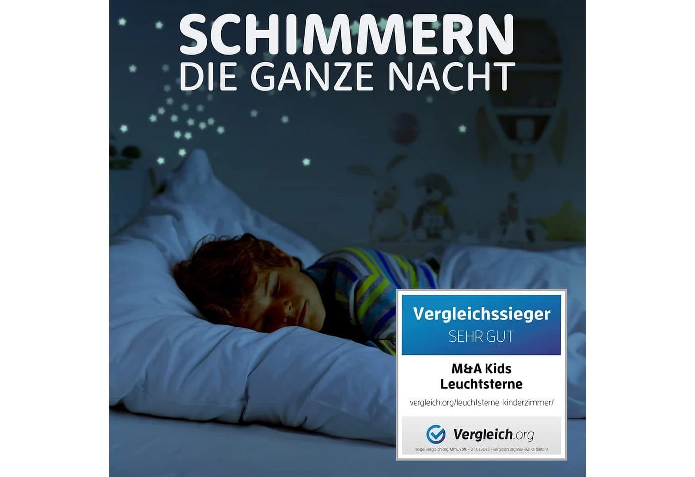 lilimaus Wandsticker Leuchtsterne 400 St Gelb-Grün Selbstklebend - Bild 4