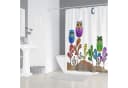 M&W DAS DESIGN Duschvorhang 180x200 Bunt Eule Polyester Bild 4