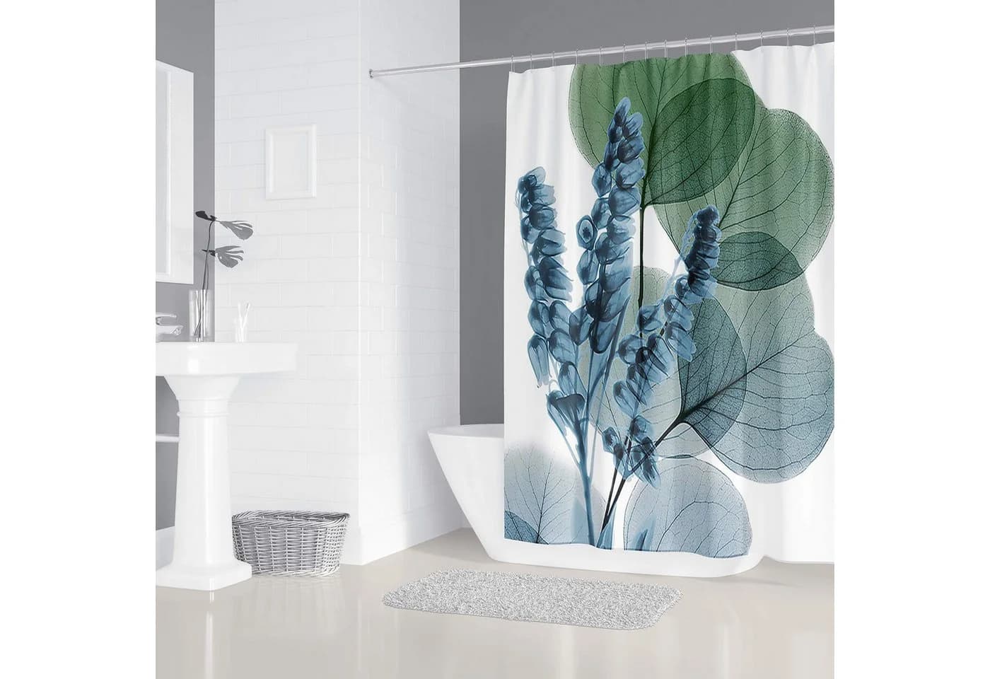 M&W DAS DESIGN Duschvorhang 180x200 - Anti Schimmel, Polyester - Bild 3