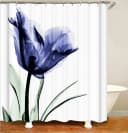 M&W DAS DESIGN Duschvorhang 180x200 Lila Tulpen Bild 2