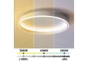 Ailiebe Design LED Deckenleuchte 40cm, 3800lm, dimmbar, mit Fernbedienung, LED fest integriert, modernes Design, Memory Funktion, CRI>80 Bild 1