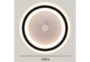 Ailiebe Design LED Deckenleuchte mit Bewegungsmelder Warmweiß 24 cm Bild 3