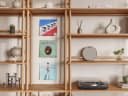 draadwerk® Deko-Wandregal Schallplatten Wandhalterung Set 6-tlg. Schwarz Bild 5