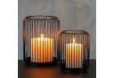draadwerk® Windlicht 2er Set Kerzenständer Metall Schwarz Bild 2