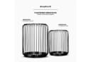 draadwerk® Windlicht 2er Set Kerzenständer Metall Schwarz Bild 5