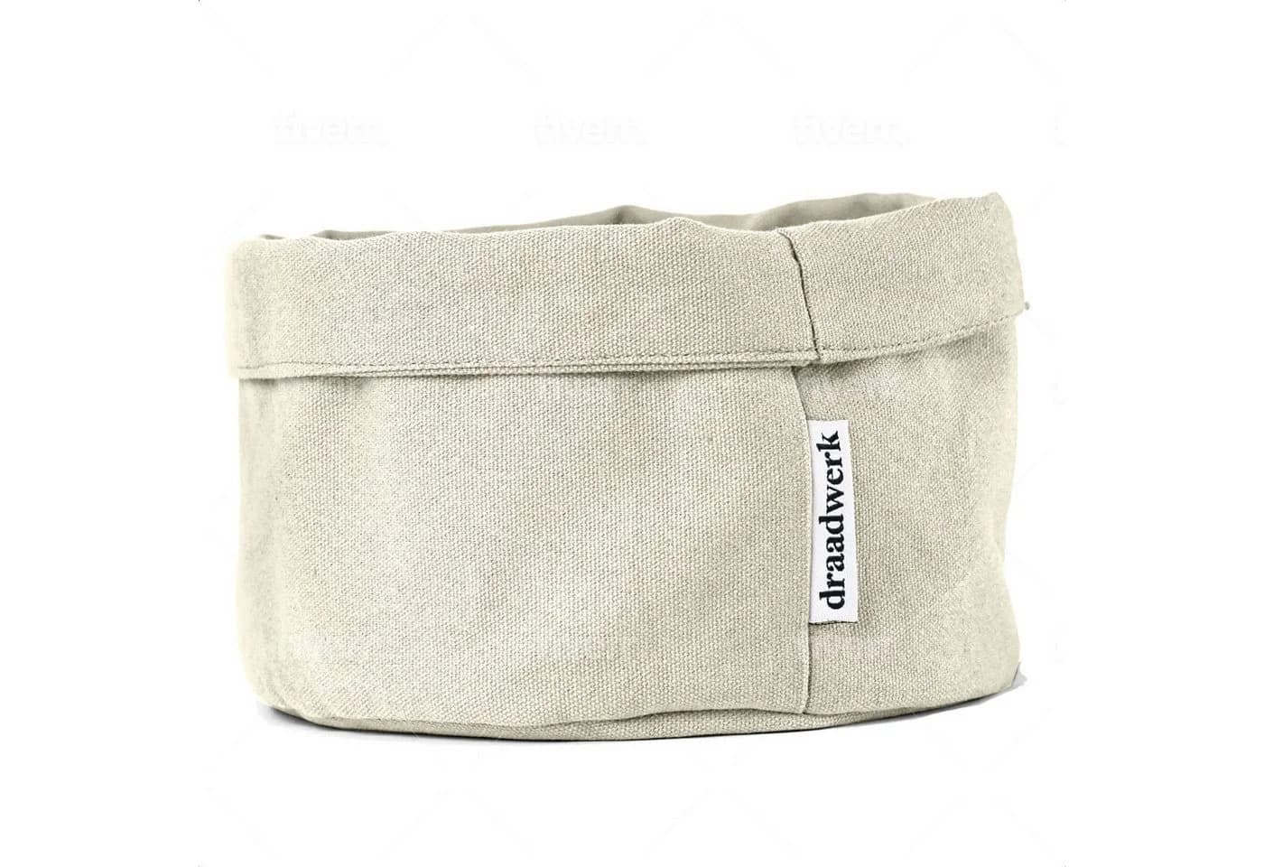 draadwerk® Brotkorb Stoff Beige/Schwarz Aufbewahrungskorb - Bild 5