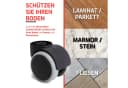 MYNEEED Bürostuhlrollen Universal mit 10mm & 11mm Stifte Bild 1