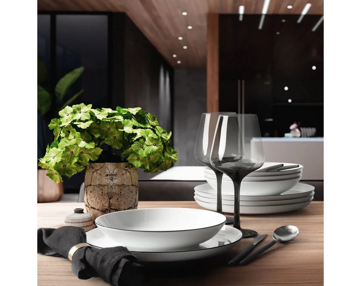 Seltmann Weiden Dessertschalen-Set 6-tlg. Schwarz Lido Black Line