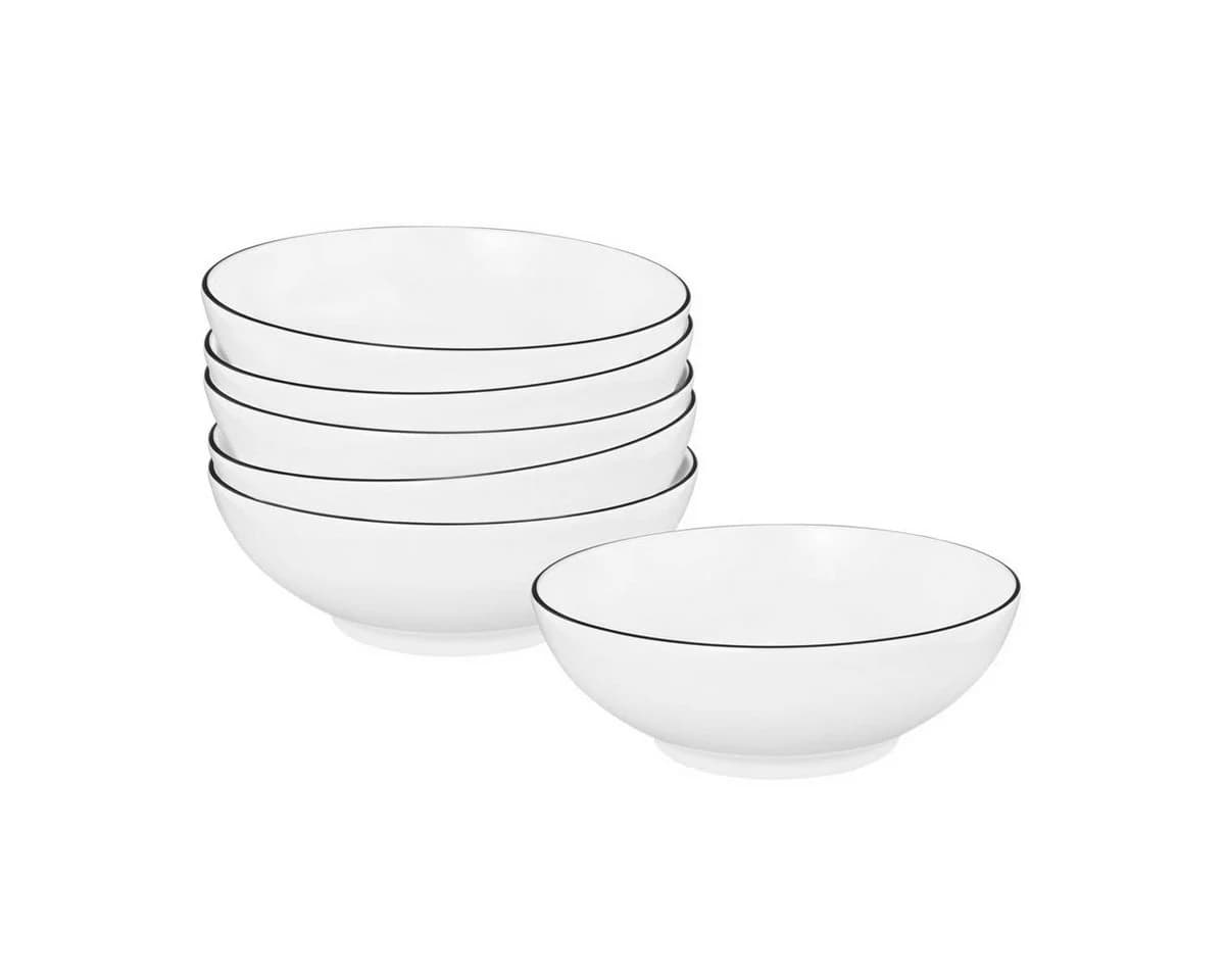 Seltmann Weiden Dessertschalen-Set 6-tlg. Schwarz Lido Black Line - Bild 2
