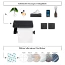 Dolvhin Toilettenpapierhalter ohne Bohren mit Ablage & 2 Haken Edelstahl Bild 1