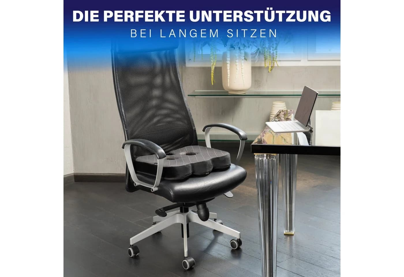 Healthfix Steißbeinkissen Orthopädisches Sitzkissen Memory Foam - Bild 5