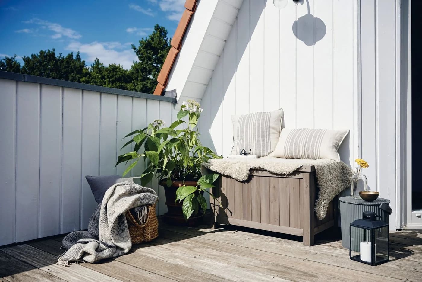 BUTENKIST Gartenbox HENRIETTE Aufbewahrungsbox Holz für Balkon - Bild 2