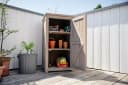 BUTENKIST Gartenbox NEELE Grau Aufbewahrung aus Holz Balkonschrank Bild 1