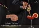 BARMINGO Cocktail-Set 11-tlg. Edelstahl mit Bambus-Halterung Gold/Schwarz Bild 5