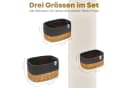 NORDIS DESIGN Aufbewahrungskorb Set 3er Alea Baumwolle Wasserhyazinthe Bild 3