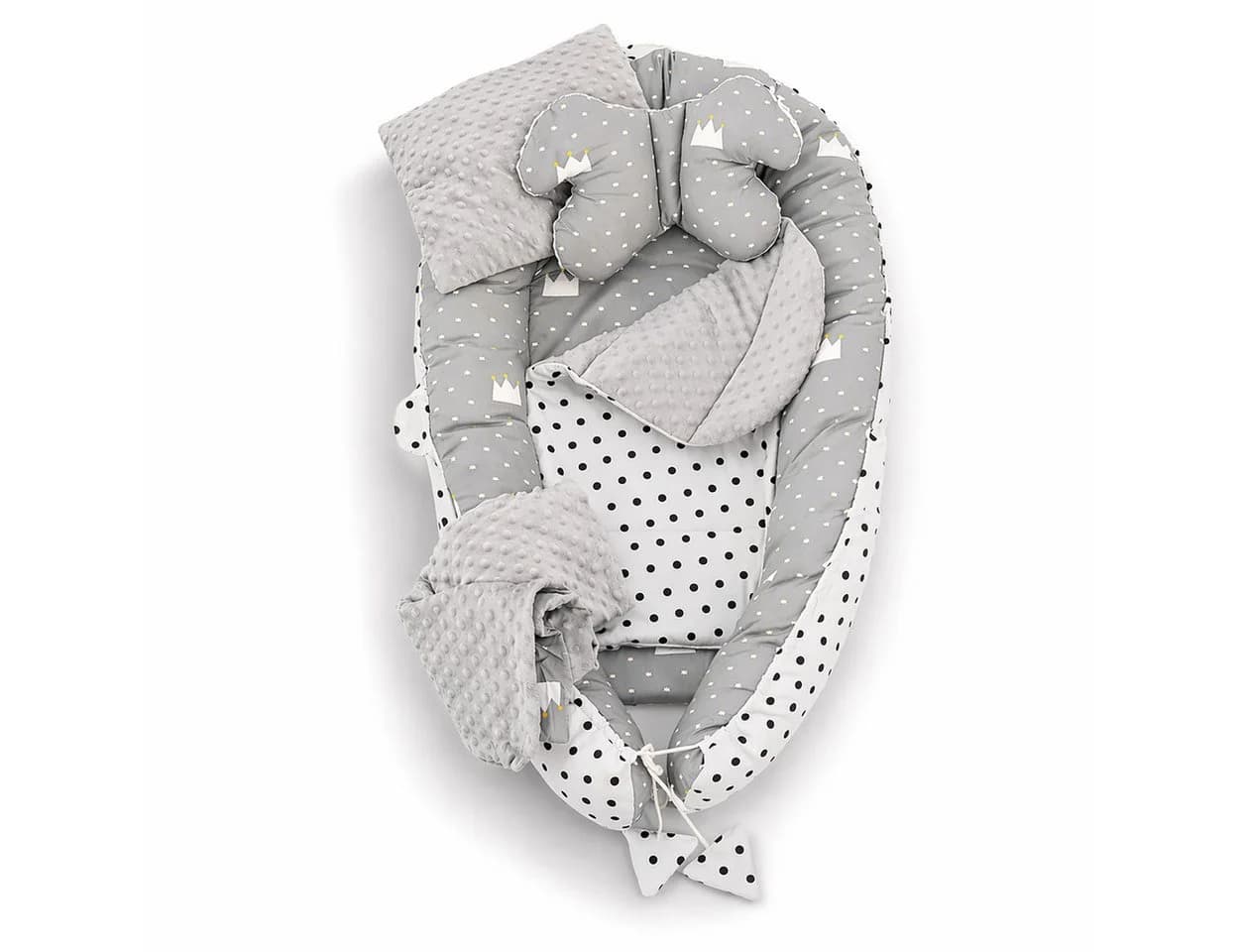 SKY & ZEN Babynest 5-tlg. Set für Neugeborene Mitwachsend - Bild 2