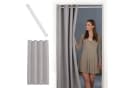 tinycurtains Türvorhang mit Klemmstange, Polyester, hellgrau Moonlight Bild 2