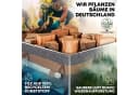 OAKAGE Kaminholzkorb Set Grau Filz mit Lederboden Bild 5