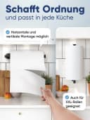 Wohnheld Küchenrollenhalter Schwarz MIT Abrollbremse Edelstahl Bild 4