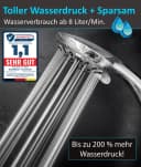 Blumbach Duschkopf Aqua Joy Wassersparend 8 Strahlarten Bild 3