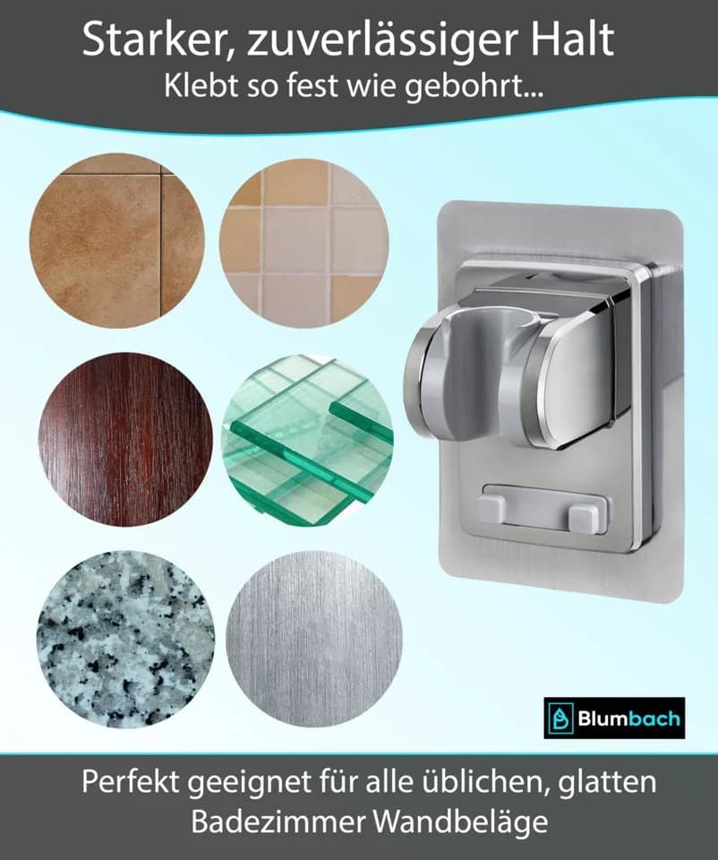 Blumbach Brausehalter Sticky Duschkopfhalterung Chrom - Bild 3