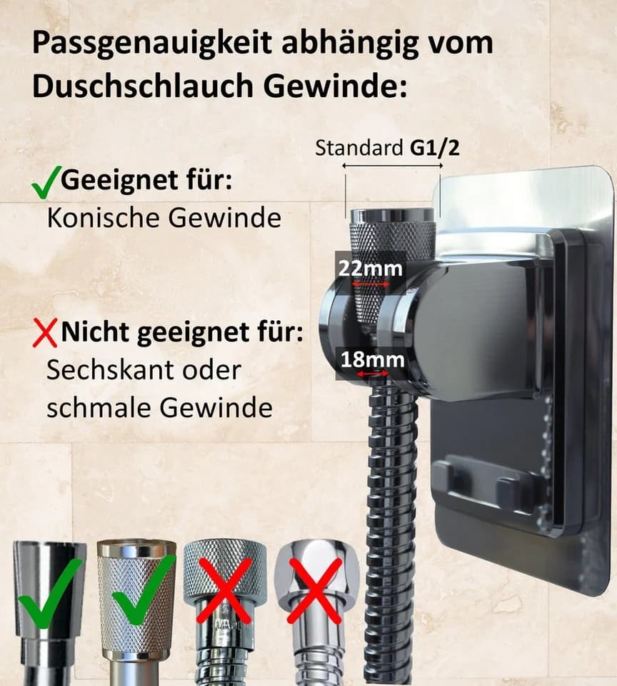 Blumbach Brausehalter Sticky Duschkopfhalterung Chrom - Bild 5