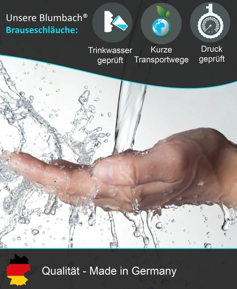 Blumbach Brauseschlauch Premium Edelstahl Trinkwassergeprüft - Bild 4