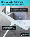 Blumbach Duschabzieher 28 cm Weiß Silikon mit Edelstahlkern Bild 1