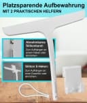 Blumbach Duschabzieher 28 cm Weiß Silikon mit Edelstahlkern Bild 4