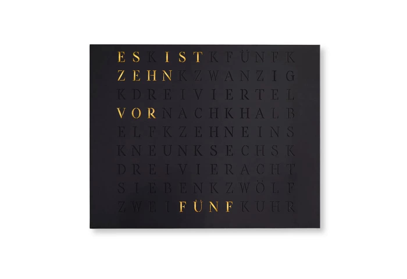 build-yours.de LED Wortuhr Jupiter - Smarte WordClock mit 16 Mio. Farben & WLAN - Bild 2