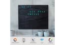 build-yours.de Wortuhr Jupiter LED Wanduhr Schwarz Bild 1