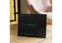 build-yours.de Wortuhr Jupiter LED Wanduhr Schwarz Bild 5