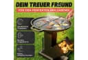 Drei Eichen Grillplatte Gusseisen Ø35cm mit Tropfschutz & Tragegriff Bild 1